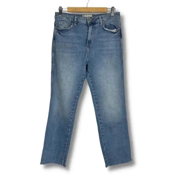Free People High Rise Straight Leg Jeans Size 29 - Picture 1 of 5